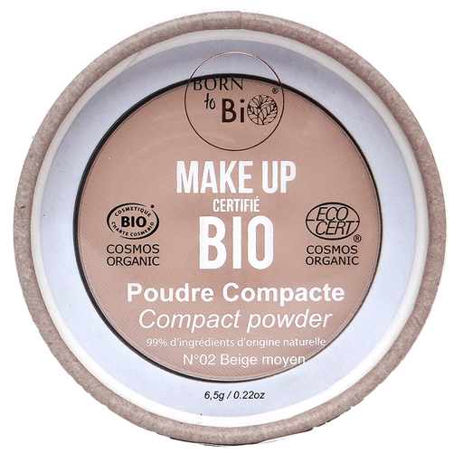 [BTPOCO02] Poudre compacte certifiée bio - #2 Beige Moyen
