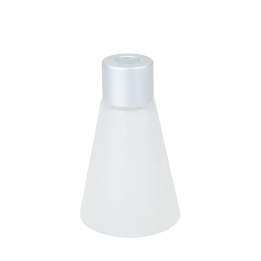 [AROAC0012] Bouteille en verre gel - 50 mL - Cap Or/argent