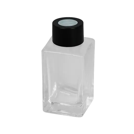 [AROAC0013] Bouteille en verre - 80 mL - Bouchon Noir