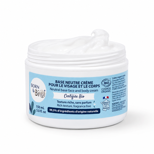 [AROBA0002] Base neutre crème visage et corps bio - 150 mL