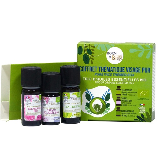 [AROKH0005] Pure face trio organic essential oils gift set