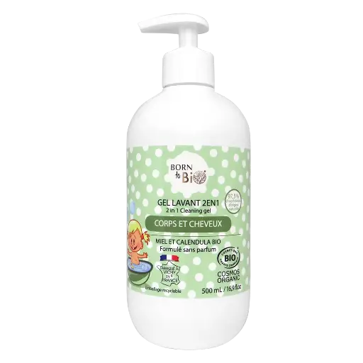 [BIOBB0005] Certified organic baby body & hair wash - 500 mL