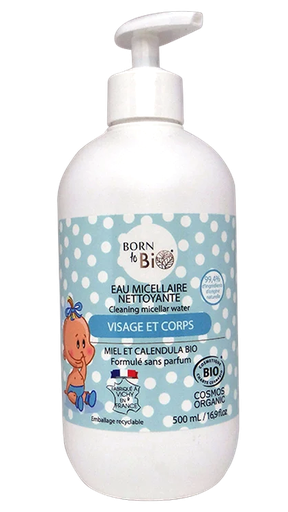 [BIOBB0006] Eau micellaire nettoyante certifiée bio - Visage et Corps - 500 mL