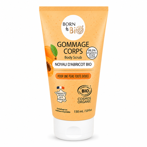 [BIOCO0001] Gommage Corps aux Noyaux d’Abricot - Certifié Bio - 150 ML 