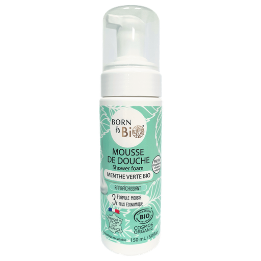 [BIODO0009] Certified organic shower foam - Organic Spearmint - 150 mL