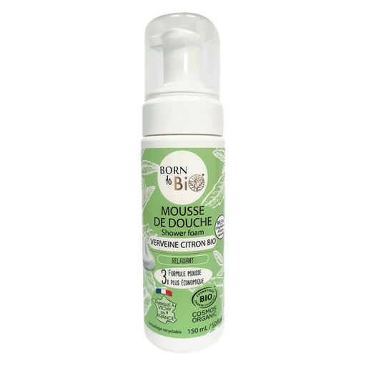 [BIODO0010] Mousse de douche certifiée bio - Verveine et au Citron Bio - 150 mL