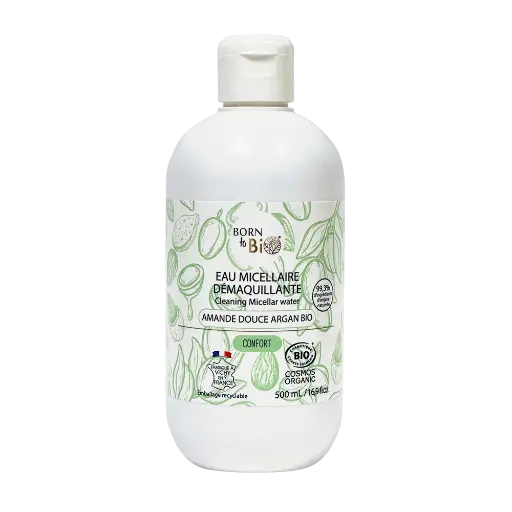 [BIOVI0007] Certified organic micellar water - Organic Almond & Argan - 500 mL