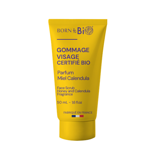 [BIOVI0036] Face scrub, certified organic - Honey & Calendula - 50 mL