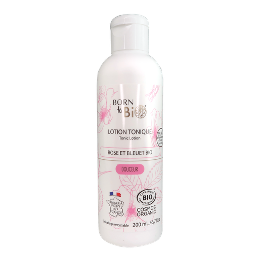 [BIOVI0002] LOTION TONIQUE - 200 ML - ROSE ET BLUET BIO 
